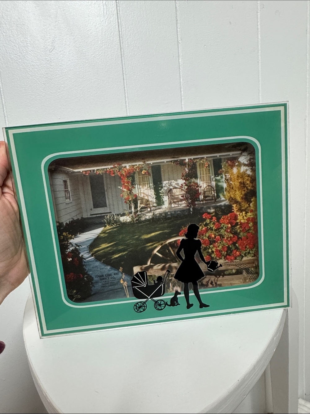 Vintage shadow box picture frame